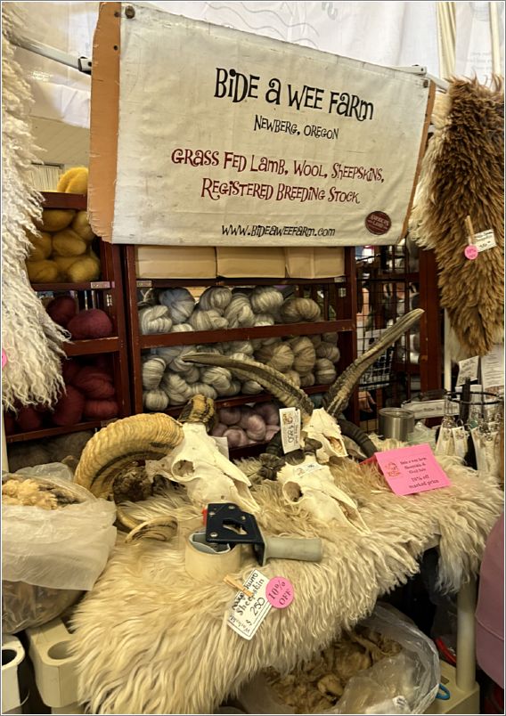  Bide a Wee Farm vendor booth. Photo: Linda Bolewicz.